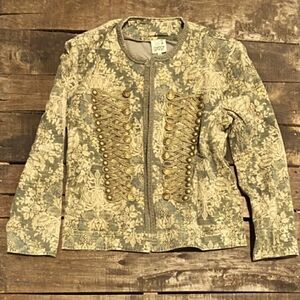 Jaded Gypsy Floral military Napoleon Jacket